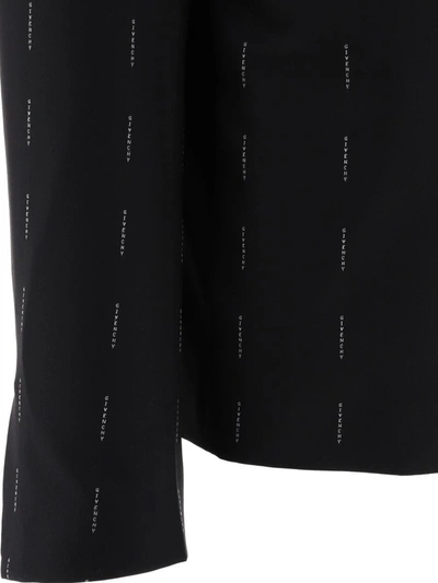 Shop Givenchy Embroidered Twill Blazer In Black