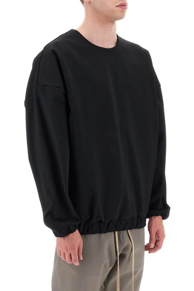 Shop Fear Of God 'eternal' Crew-neck Sweatshirt In Black
