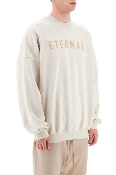 Shop Fear Of God 'eternal' Sweatshirt In Beige