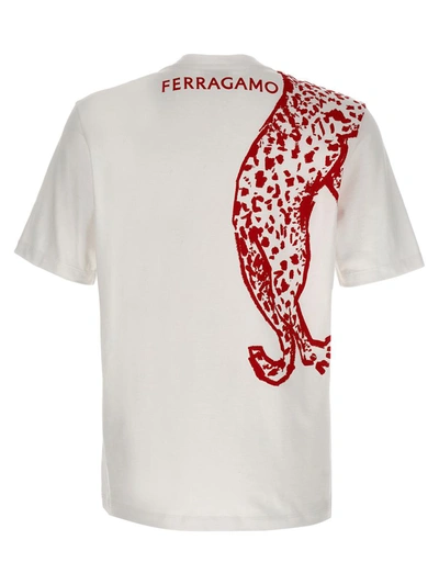 Shop Ferragamo Printed T-shirt In White