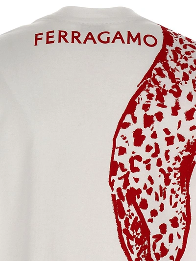 Shop Ferragamo Printed T-shirt In White