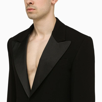 Shop Ferragamo Tuxedo Jacket In Black