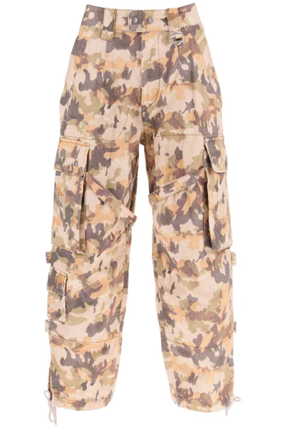 Shop Isabel Marant 'elore' Camouflage Cargo Pants In Multicolor