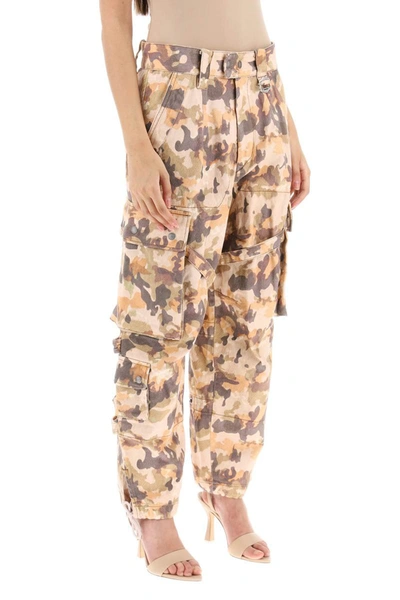 Shop Isabel Marant 'elore' Camouflage Cargo Pants In Multicolor