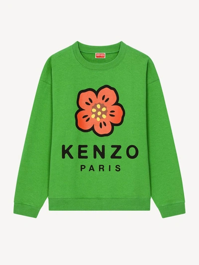 Shop Kenzo Flower Boke Sweatshirt Clothing In Green