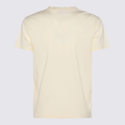 Shop Lanvin Cream Cotton Logo T-shirt In White