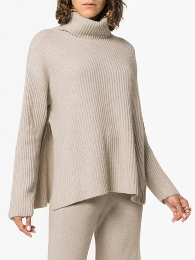 Le Kasha Suedes Cashmere Sweater Light Beige In L Beige
