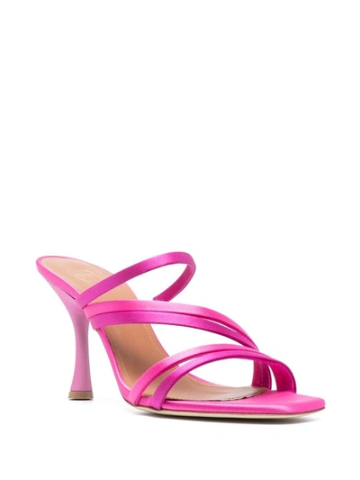 Shop Malone Souliers Tami 90 Satin Mules In Pink
