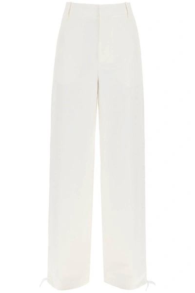 Shop Marni Technical Linen Utility Pants In White