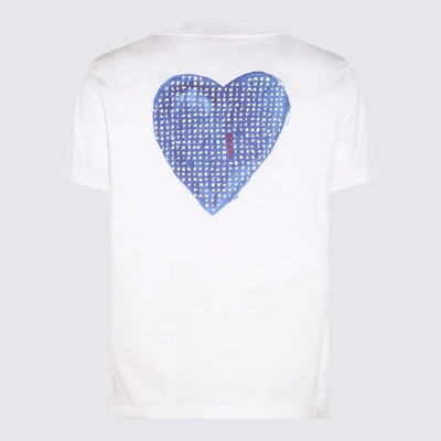 Shop Marni White Cotton Wordsearch Print T-shirt In Lily