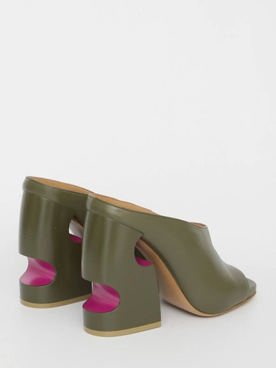Shop Off-white Meteor Heel Sandals In Green