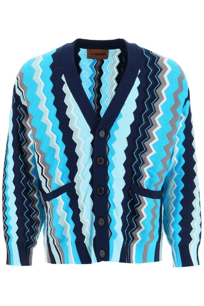 Shop Missoni Patterned Cardigan In Multicolor