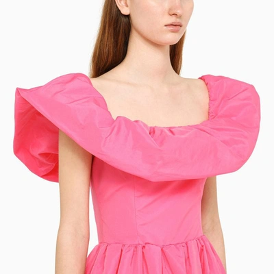 MSGM MSGM FUCHSIA TAFFETA DRESS 