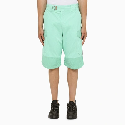 Shop Objects Iv Life Mint Cargo Bermuda Shorts In Green