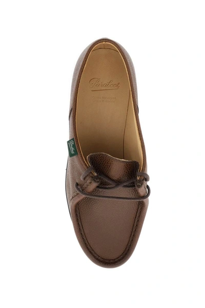 Shop Paraboot Leather Michael Derby Shoes In Brown