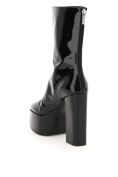 Shop Paris Texas Patent Leather Lexy Ankle Boots In Black