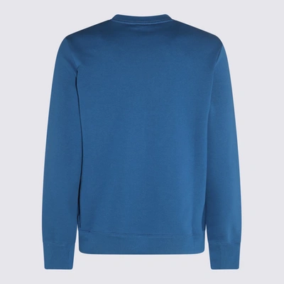 Shop Paul Smith Cobalt Blue Cotton Sweatshirt
