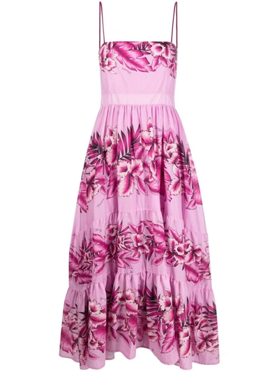 Shop Pinko Floral-print Maxi Dress