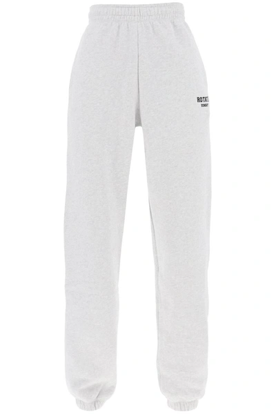 Shop Rotate Birger Christensen Rotate Joggers With Embroidered Logo In Grey