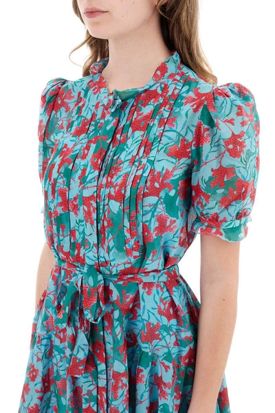 Shop Saloni 'penny' Mini Shirt Dress In Multicolor