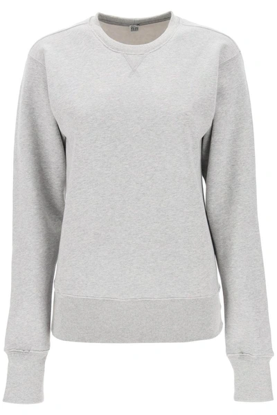 Shop Totême Toteme Crew-neck Sweatshirt In Grey
