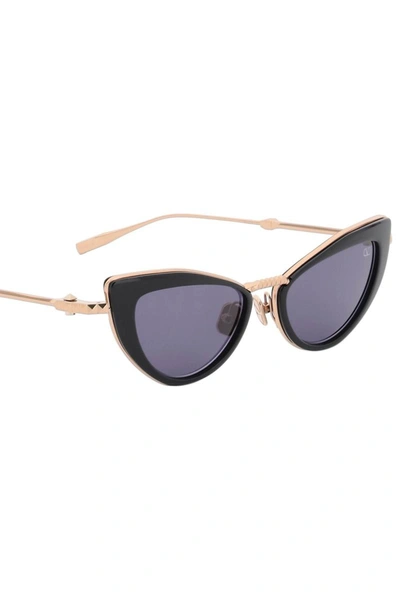 Shop Valentino Cat-eye Sunglasses With Stud In Black