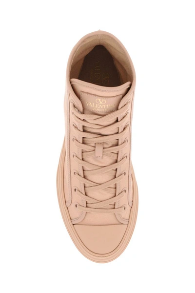 Shop Valentino Garavani 'totaloop' High-top Sneakers In Pink