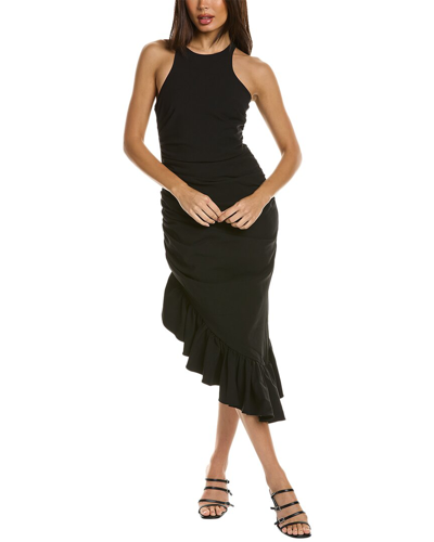 Shop Cinq À Sept Willa Midi Dress In Black