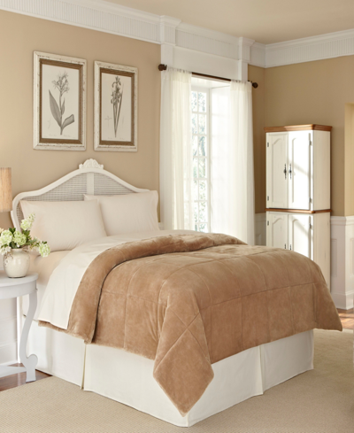 Vellux Luxury Plush Blanket, Full/queen In Sand