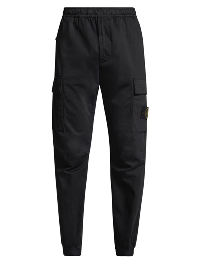 Shop Stone Island Men's Lightweight Cargo Pants In Black