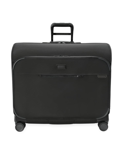 Shop Briggs & Riley Men's Baseline Deluxe Wardrobe Spinner Suitcase In Black