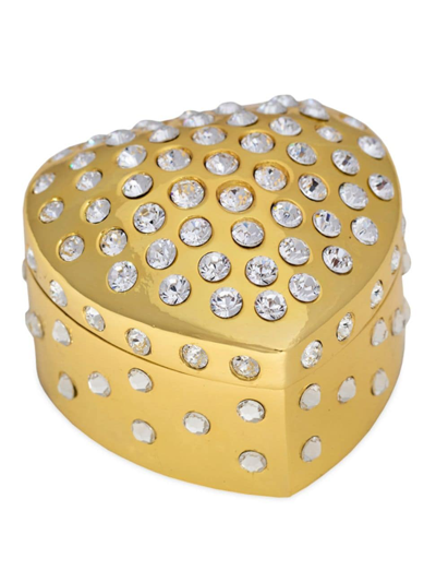 Shop Crystamas Sempre Heart Jewelry Box In Gold