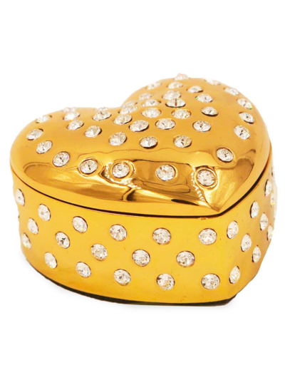 Shop Crystamas Sempre Amore Jewelry Box In Gold