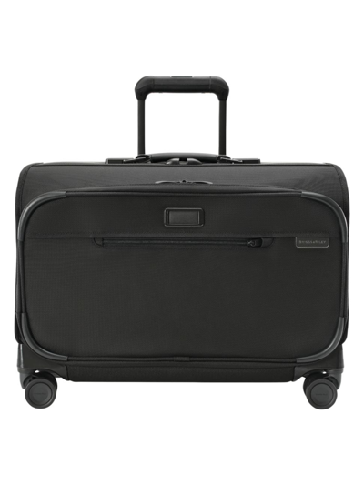 Shop Briggs & Riley Men's Baseline Carry-on Spinner Suitcase In Black