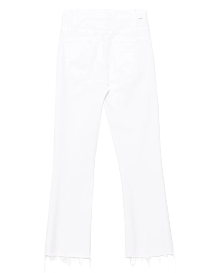 Mother The Weekender Fray Jeans In White In White