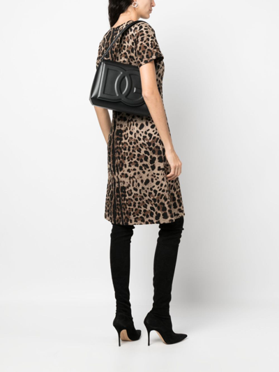 Dolce & Gabbana Dg Logo Shoulder Bag - Dolce&gabbana - Leather - Black In Blue