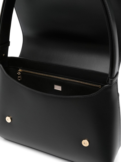 Dolce & Gabbana Dg Logo Shoulder Bag - Dolce&gabbana - Leather - Black In Blue