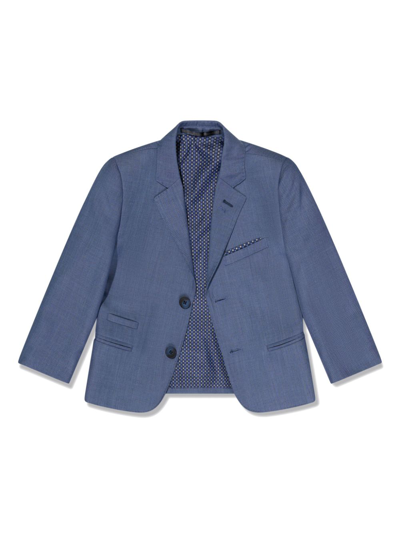 Shop House Of Cavani Single-breasted Three-piece Suit In Blue