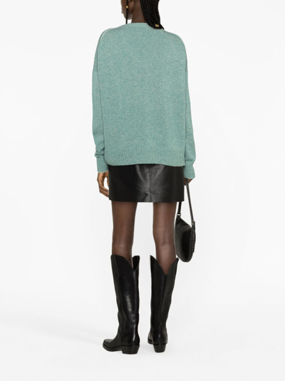 Zadig & Voltaire Rosy Cashmere-blend Jumper In Green