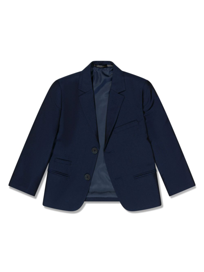 Shop House Of Cavani Single-breasted Three-piece Suit In Blue