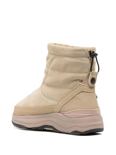Suicoke Bower Suede Snow Boots In Neutrals