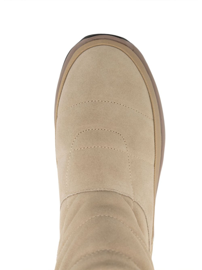 Suicoke Bower Suede Snow Boots In Neutrals