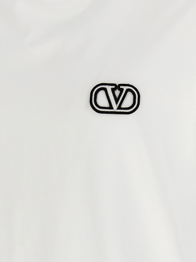 Shop Valentino Vlogo T-shirt White