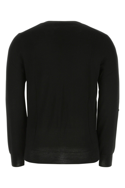 Shop Ralph Lauren Black Wool Sweater In Polo Black