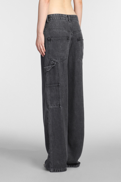 ISABEL MARANT ÉTOILE BYMARA JEANS IN GREY COTTON 