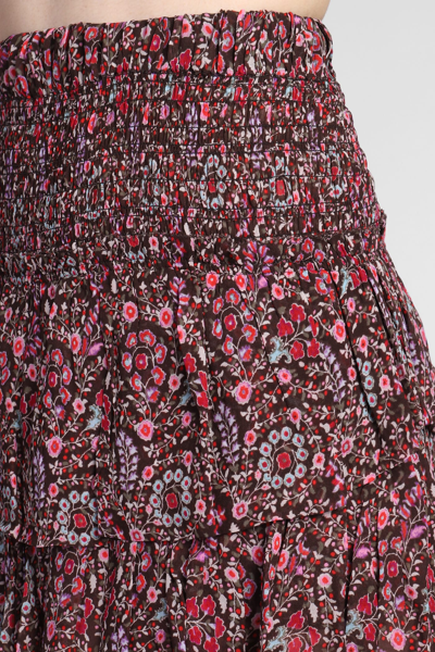 Shop Isabel Marant Étoile Hilari Skirt In Brown Viscose
