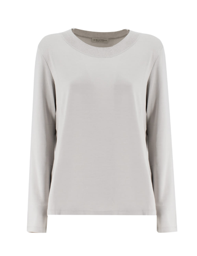 Shop Le Tricot Perugia Sweater In Grey/grey Lx