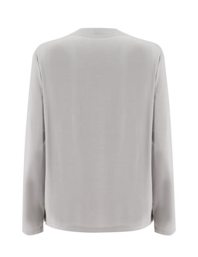 Shop Le Tricot Perugia Sweater In Grey/grey Lx