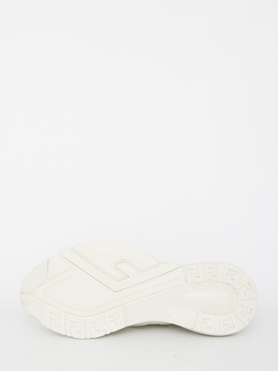 Shop Fendi Flow Sneakers In Ivory