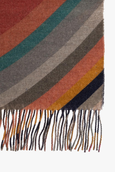 Shop Paul Smith Wool Scarf In Multicolor